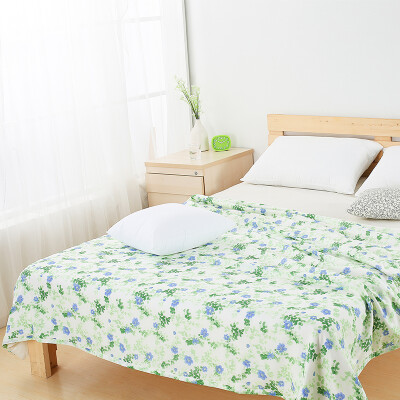 

Cotton era (PurCotton) Printed semi-twisted six-layer gauze was 180x200cm 1 green flower room / bag