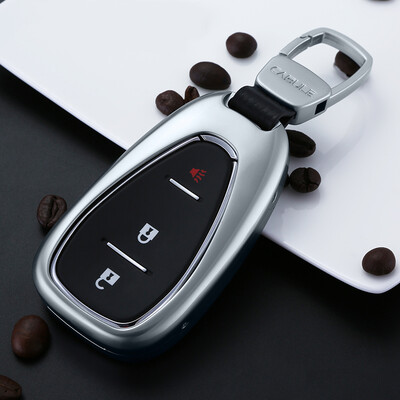 

Digaron 17 Chevrolet Explorer Special Metal Key Shell Cruze Mai Rui Bao XL Kemaluo Cool Car Key Case Leather Keychain Platinum Grey