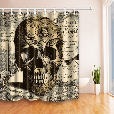 

71 X 71 Inch digital printing Anti Bacterial Waterproof Polyester Shower Curtain set