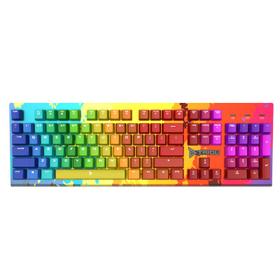 

Titanium (taidu) metal division gaming mechanical keyboard mixed color version TKM370