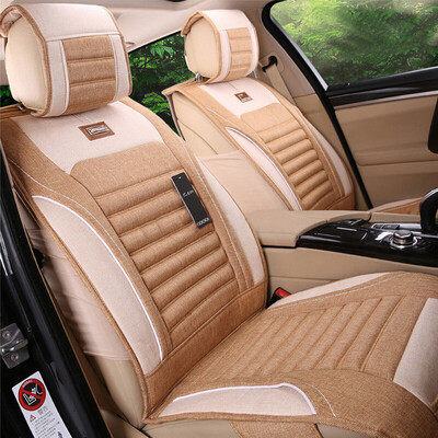 

Purple Wind Bell Four Seasons General Motors Cushion Imitation linen Fully surrounded by Four Seasons Pads Applicable Magotan Bora Xuanyi Langyi Hafu Dihao BMW Audi Car Seat Cover Brown Standard Edition