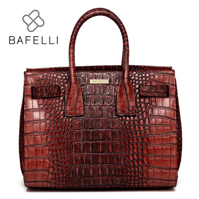 

BAFELLI bags for women 2017 Crocodile pattern split leather shoulder bag alligator luxury handbag bolsa feminina women messenger b