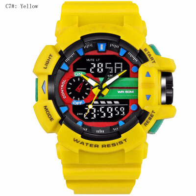 

9Colors Trendy Fashion Men Sports Watches Male LED Digital Quartz Wristwatch Water Resistance 30M