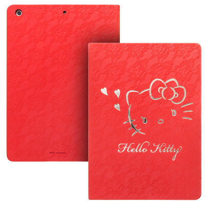 

Hello Kitty new iPad Case 9.7 inch cartoon shell intelligent sleeping leather lace paragraph Hello Kitty Hello Kitty