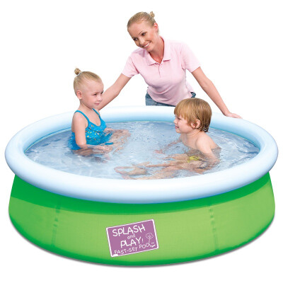 

Bestway tough three-layer folder material 152 × 38cm thick children's pool pool pool 57241 green