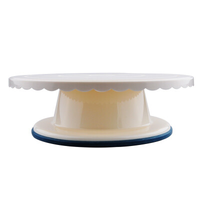 

Thousands of Seiko baking tools cake Biaohua turntable plastic turntable white turntable with anti - slip ring