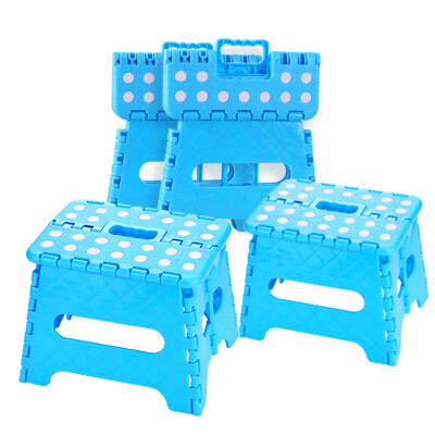 

Bethus thick plastic stool folding stool household bathroom stool bench outdoor leisure chair picnic stool fishing stool small 4 Pack