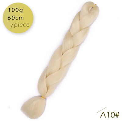 

AISI HAIR 100g / pcs 24inch Kanekalon гигантский косы Волосыломбер Две тонныЦветные синтетические волосы для кукол Вязание крю