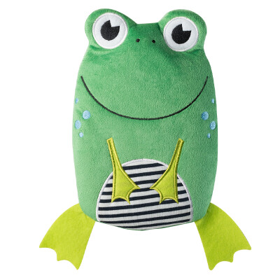 

Hugo Frosch Germany imported cute cartoon frog doll warm handbag doll plumbing hand ecological eco-filling hand warmer water bottle 0091