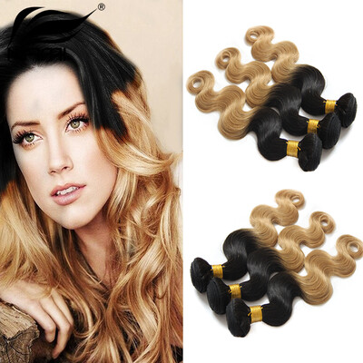 

Nami Hair Ombre Brazilian Body Wave 3 Bundles Deal T1B/27 Mixed Length 12"-26" Human Hair Extensions Free Shipping