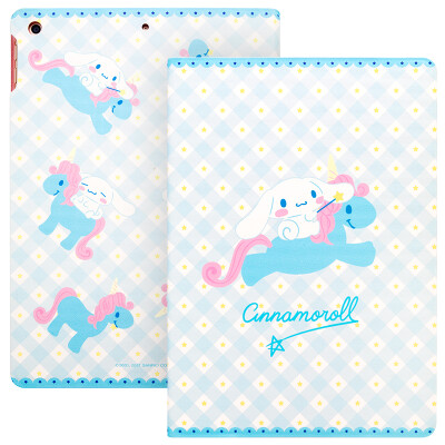 

Hello Kitty new iPad Case 9.7-inch flat cartoon leather case cute stand protection Sleeping Sleeping set big ears blue