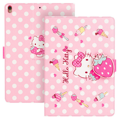 

Hello Kitty Apple Ipad Pro10.5 дюймовый плоский мультфильм защитный рукав кобуры кронштейн защитной оболочки мило клубника Hello Kitty франтовская сна