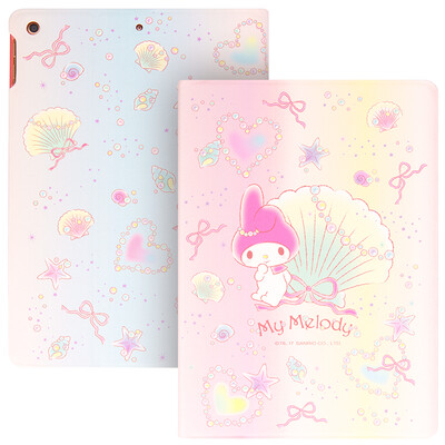 

Hello Kitty new iPad Case 9.7-inch flat-panel cartoon holster cute stand protection Sleeping Sleeve Merlot color
