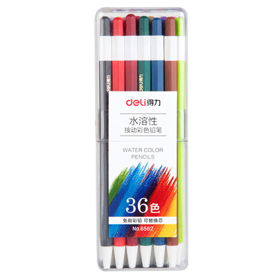 

Deli deli water-soluble 36 color press color pencil color lead color pen 36 barrel 6562