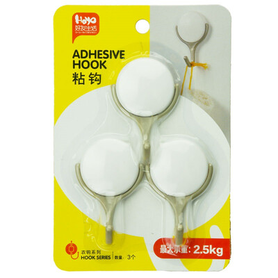 

Friends strong round stick hook 3 loaded sticky paper hook G0070