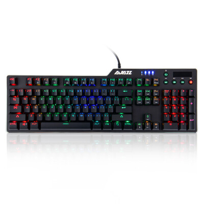 

AJJA Assassin II Alloy Mechanical Keyboard AK35i RGB Volume Knob Obsidian Black Axis Game Backlit Office PC Notebook Keyboard