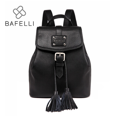 

Маленький рюкзак BAFELLI Подлинная кожа шнурка кисточка розовый mochilas mujer дорожная сумка подростки девочки школьный рюкзак женщины