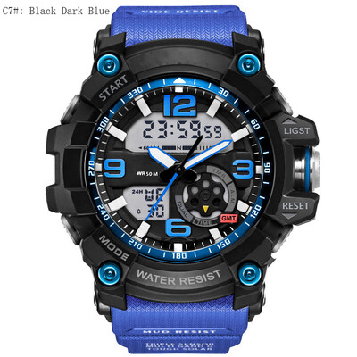 

Fashion Brand Sports Watches Men LED Digital Quartz Wristwatch Water Resistance 30M