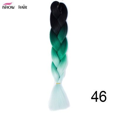 

Silky Strands 24 100g Ombre Synthetic Braiding Hair Extensions For Crochet Braids Kanekalon Jumbo Braids Two Tone Ombre Color 1p