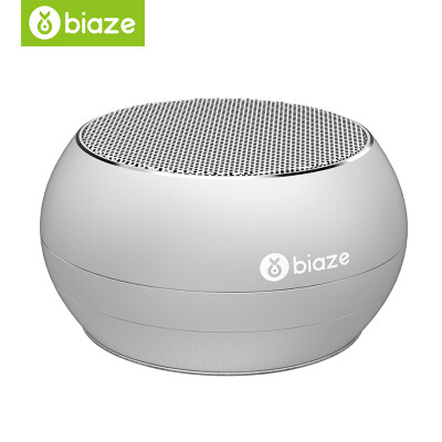 

Biya Zi (BIAZE) DY01 Bluetooth Speaker Portable Wireless Speaker Card Speaker Phone Music Player Silver