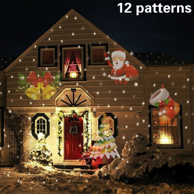 

12 Patterns Projector Lights Garden Decorative Lamp Lighting Waterproof Sparkling Landscape Holiday Christmas Decoration