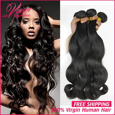 

Brazilian Body Wave Hair Weave 100 Human Hair Bundles 10-30 Inch Natural Black Color Non-Remy Hair Bundles