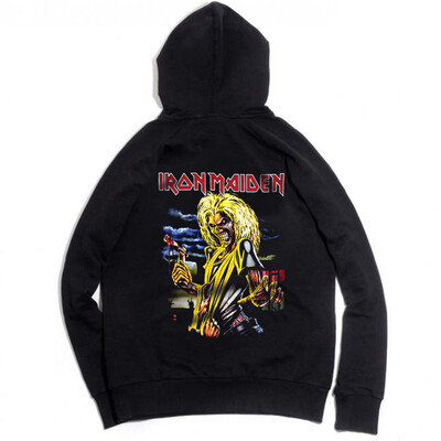 

2017 mens black hoodie with scary skulls