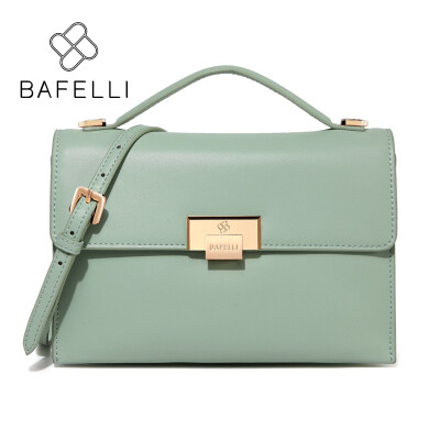 

BAFELLI women shoulder bag split leather fresh color envelope white red bolsos mujer crossbody bags for women messenger bags