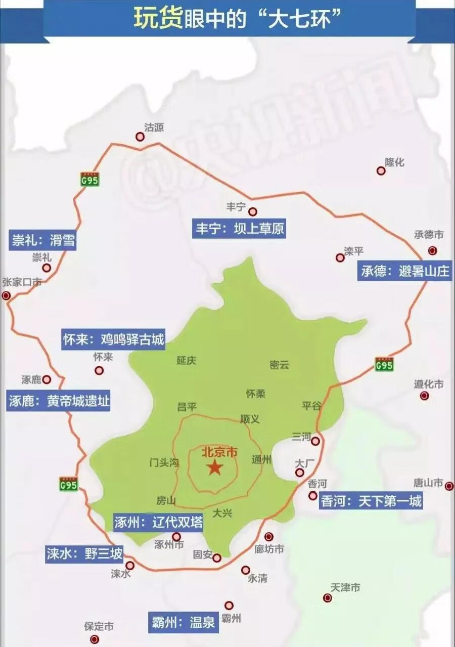 北京七环路详细地图图片
