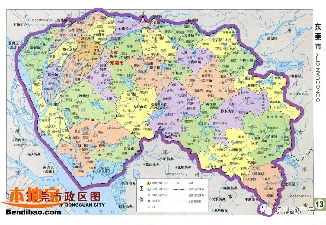 深莞惠区域一览地图图片