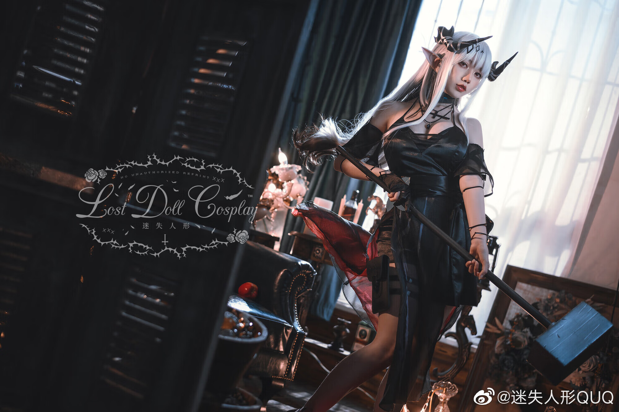 迷失人形QUQcos明日方舟——泥岩，清纯冷艳并存的美女COSER -第5张图片