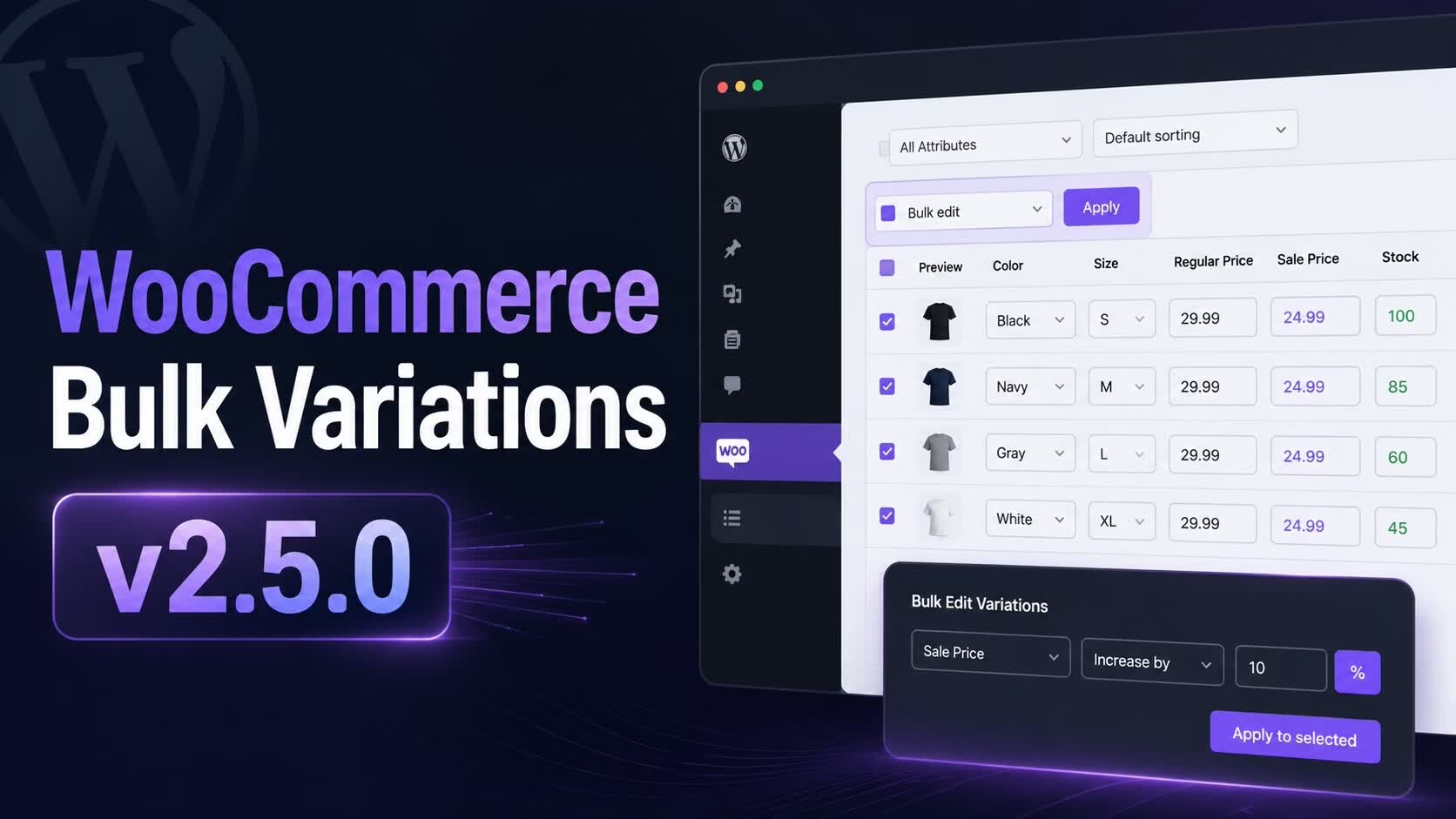 WooCommerce Bulk Variations 汉化版 v2.5.0