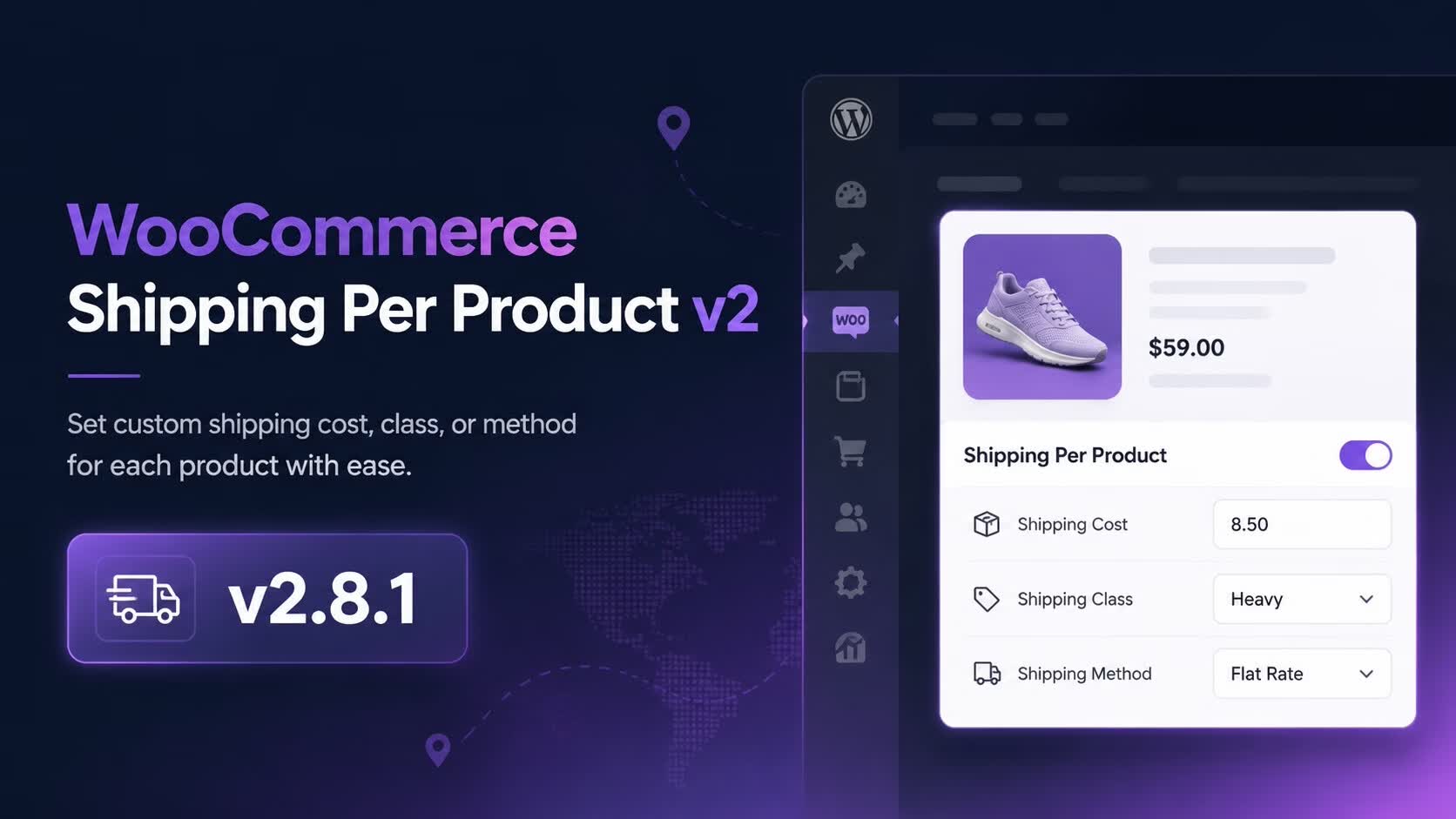 WooCommerce Shipping Per Product v2 汉化版 v2.8.1