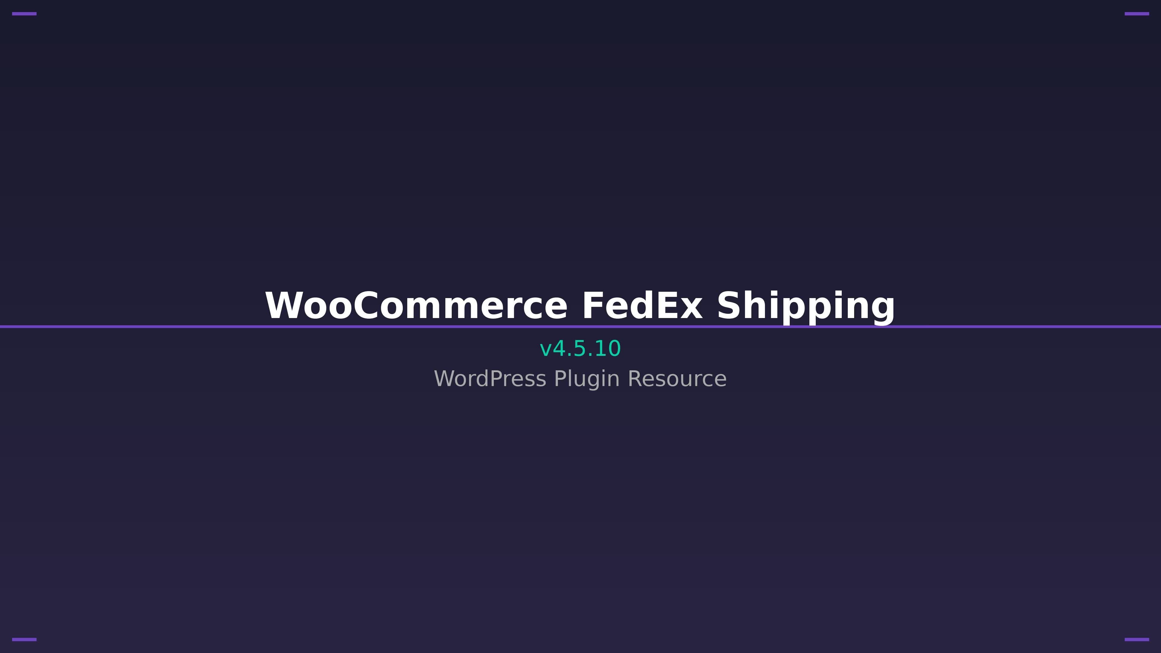 WooCommerce FedEx Shipping 汉化版 v4.5.10