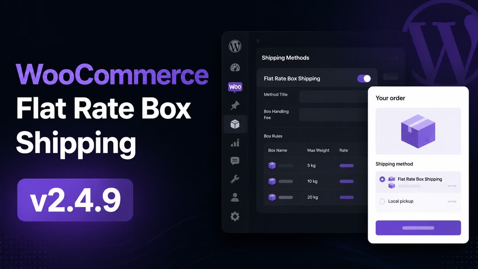 WooCommerce Flat Rate Box Shipping v2.4.9