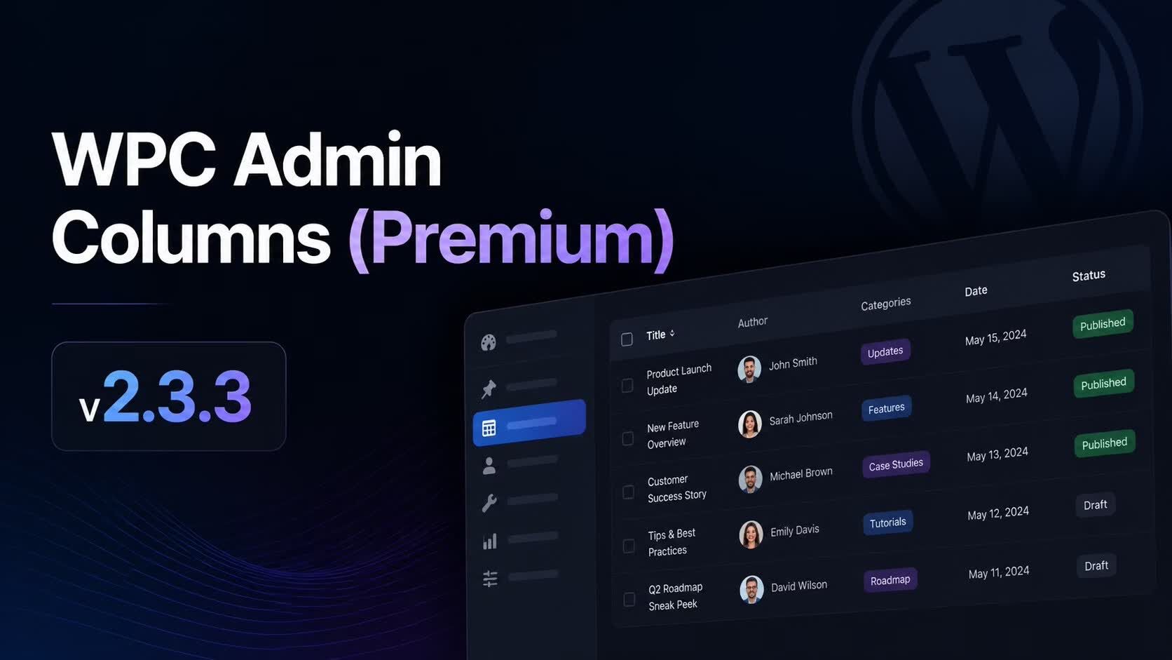 WPC Admin Columns (Premium) 汉化版 v2.3.3