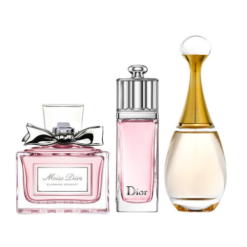 Dior/迪奥女士香水小样套装 甜心+魅惑+真我5ml 迪奥三件套送礼盒礼袋