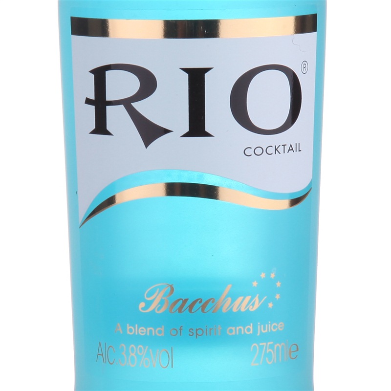 RIO cocktail pre-mixed drink blue rose flavor (whiskey blended) 275ml*6 bottles