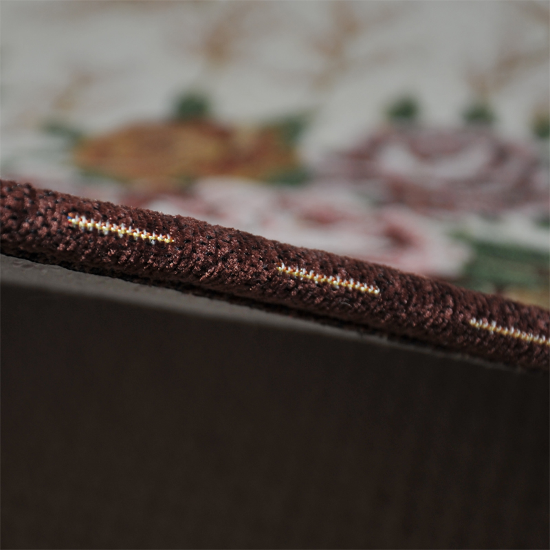 Zhonghong round study entrance floor mat living room bedroom bedside entrance entrance hanging chair hanging basket blended weave machine washable T01 brown 90*90CM round