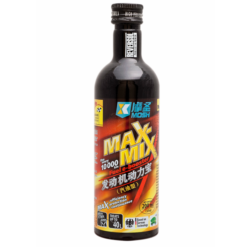 Mosheng MAX-MIX engine power treasure car fuel treasure additive cleaning oil line (Black Mo)