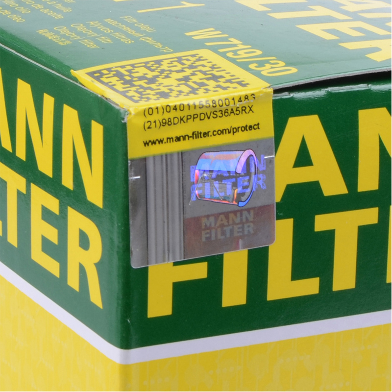 曼牌（MANNFILTER）W719/30机油滤芯格适用明锐/途安宝来/帕萨特/领驭/奔腾B50