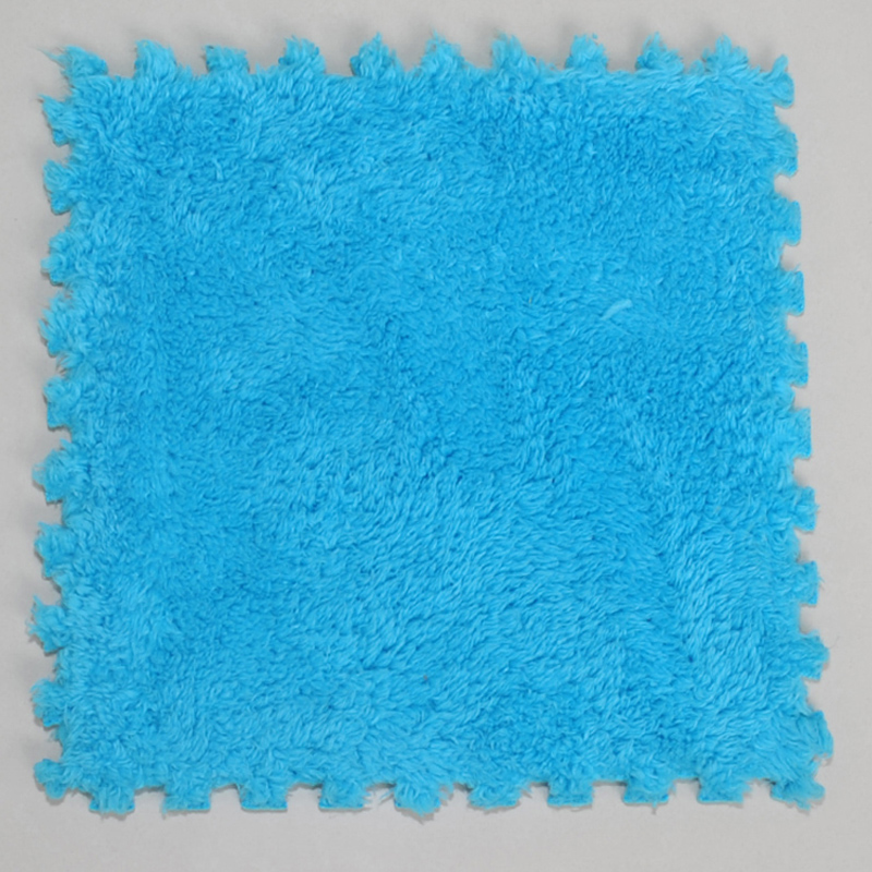 Zhonghong foam puzzle carpet covers the whole tatami bedroom, children's game mat, suede splicing carpet, EVA can be cut and customized, princess large area single piece, blue 31*31CM, small piece, single color