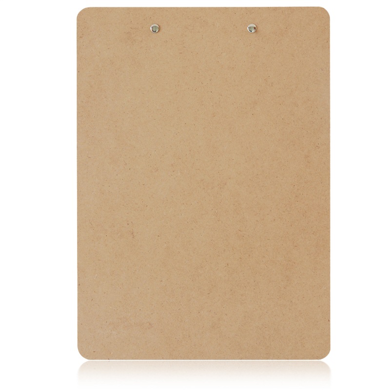 Deli-Büro A4 Holztextur Metall Tragbarer leistungsfähiger Clip-Schreibplatine Clip/Schreibpad Testpapier Clip Brown A4 Holz Clip-Butterfly Clip 9227