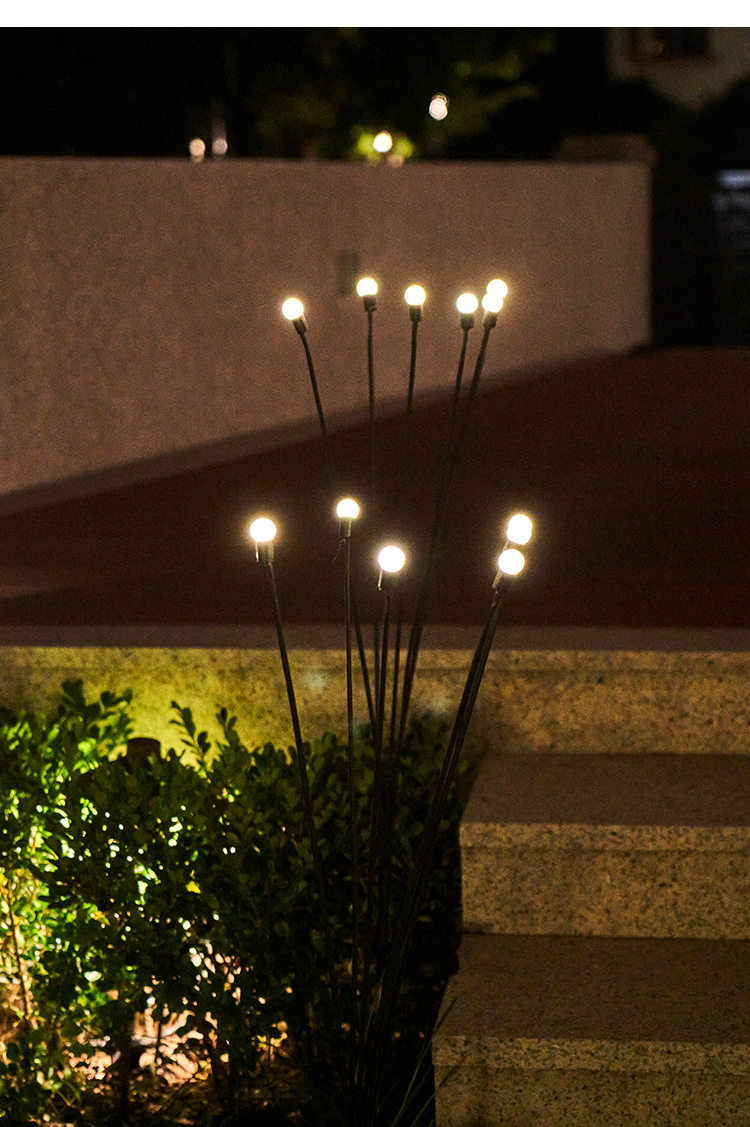 萤火虫灯太阳能户外庭院灯led灯花园布置氛围装饰草坪防水地插灯荧光