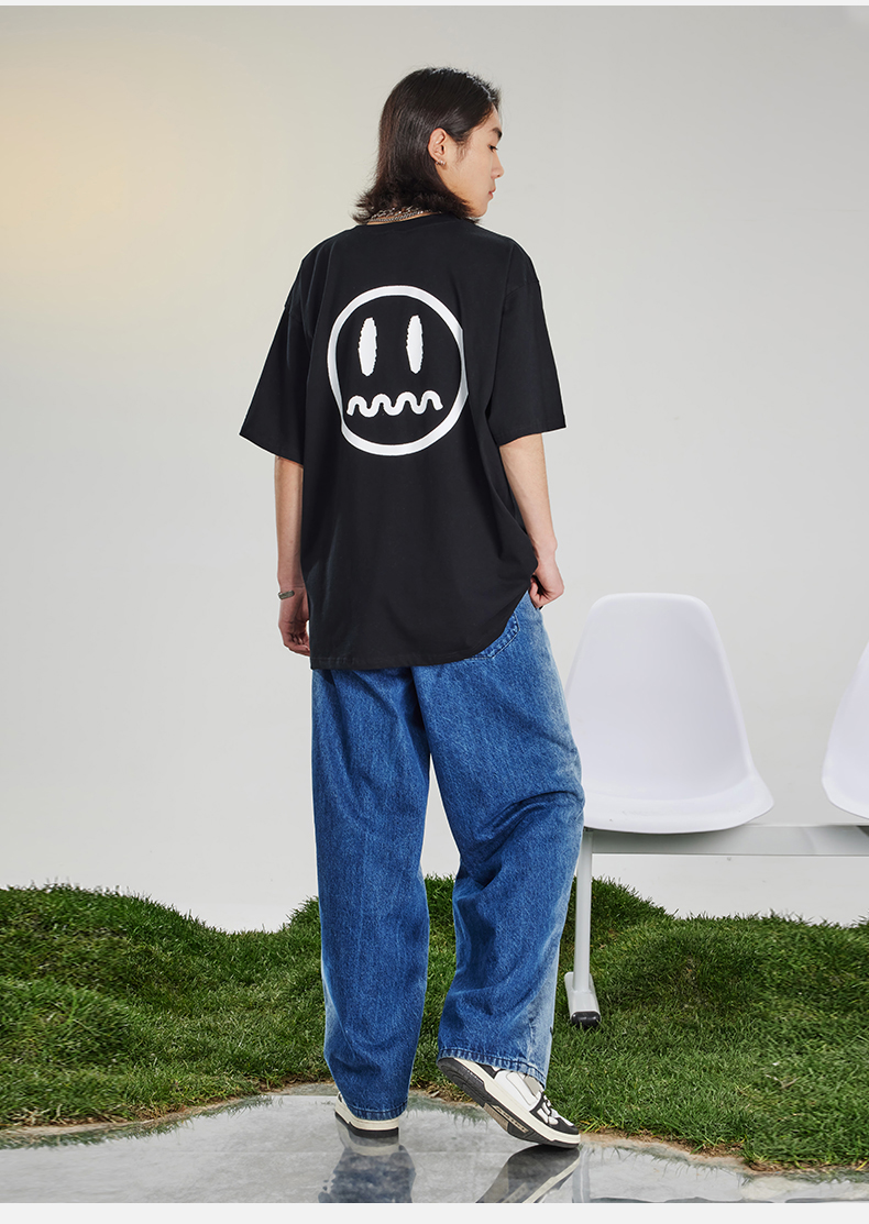 鬼脸潮牌男装t恤短袖男衣服夏季男情侣t恤 白色 xs【图片 价格 品牌