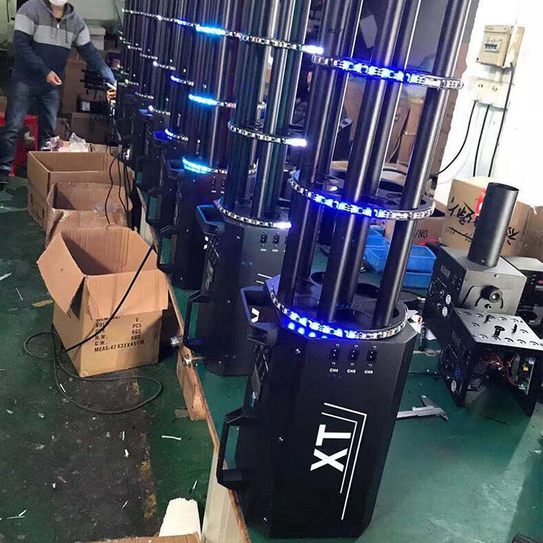 加特林烟花电子礼炮弹6头加特林礼花枪酒吧夜店气氛道具厂家直供灯光