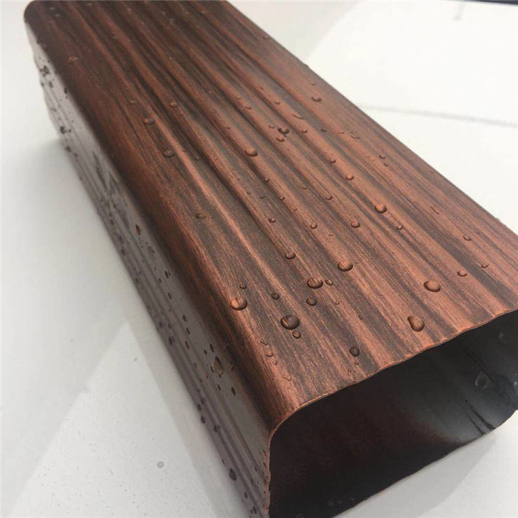 里博 加厚别墅铝合金方形雨水管彩铝落水管室外外墙排水管下水管方管