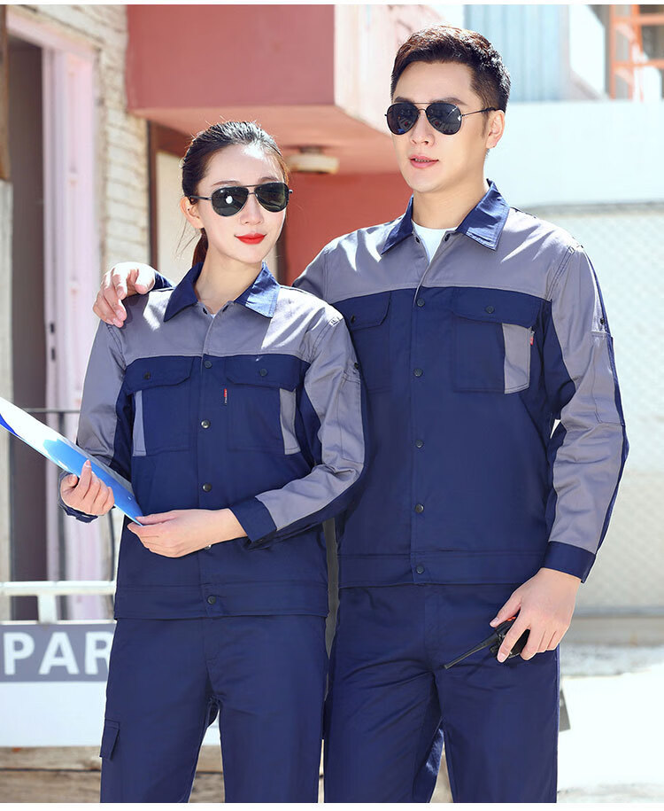 水电工酒店工程部工作服套装棉短袖工厂车间电焊物流劳保工装男女工作