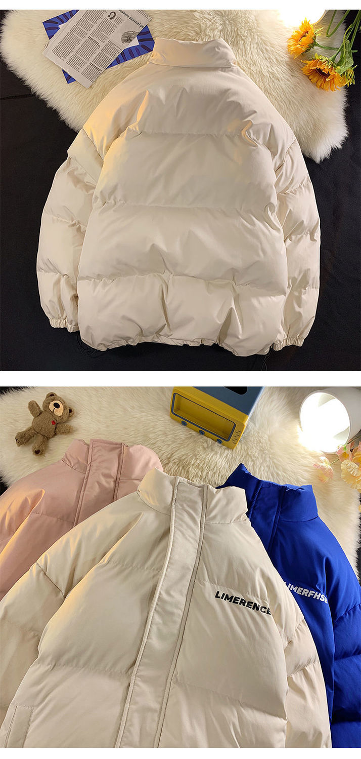 潮牌旗舰店克莱因蓝立领羽绒服外套男2021冬季新款韩版