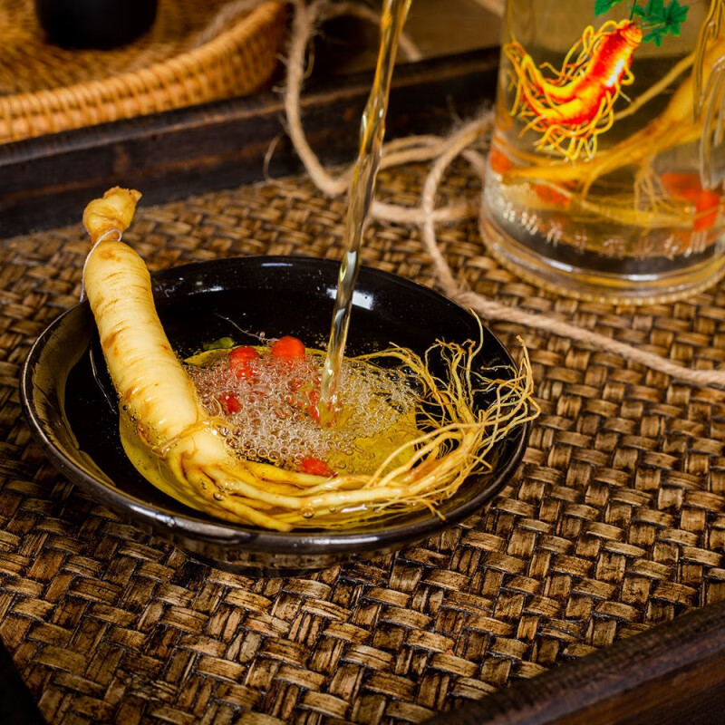 长白山人参酒52度1000ml养生酒泡酒送礼白酒纯粮酒水520情人节礼物送